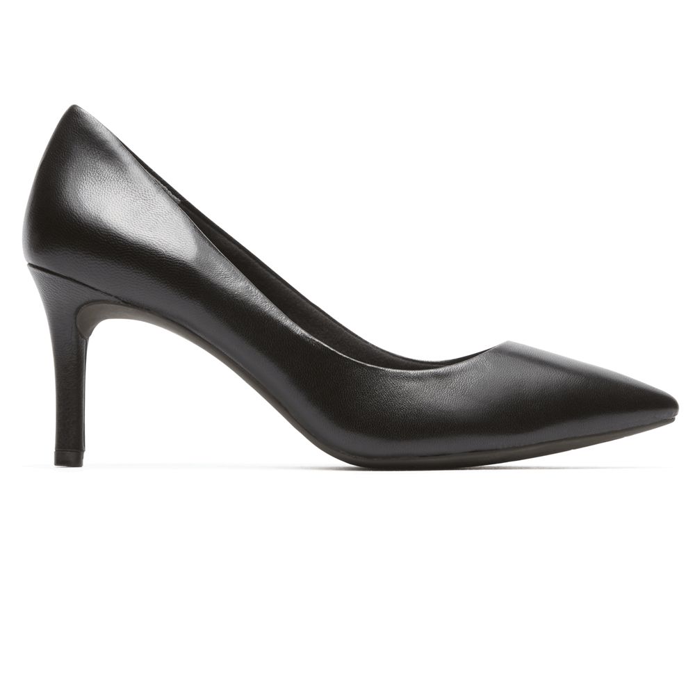 Pantofi Cu Toc Rockport Dama Total Motion 75Mm Pointed Toe Heel Negrii - Romania 1470-JVRXK